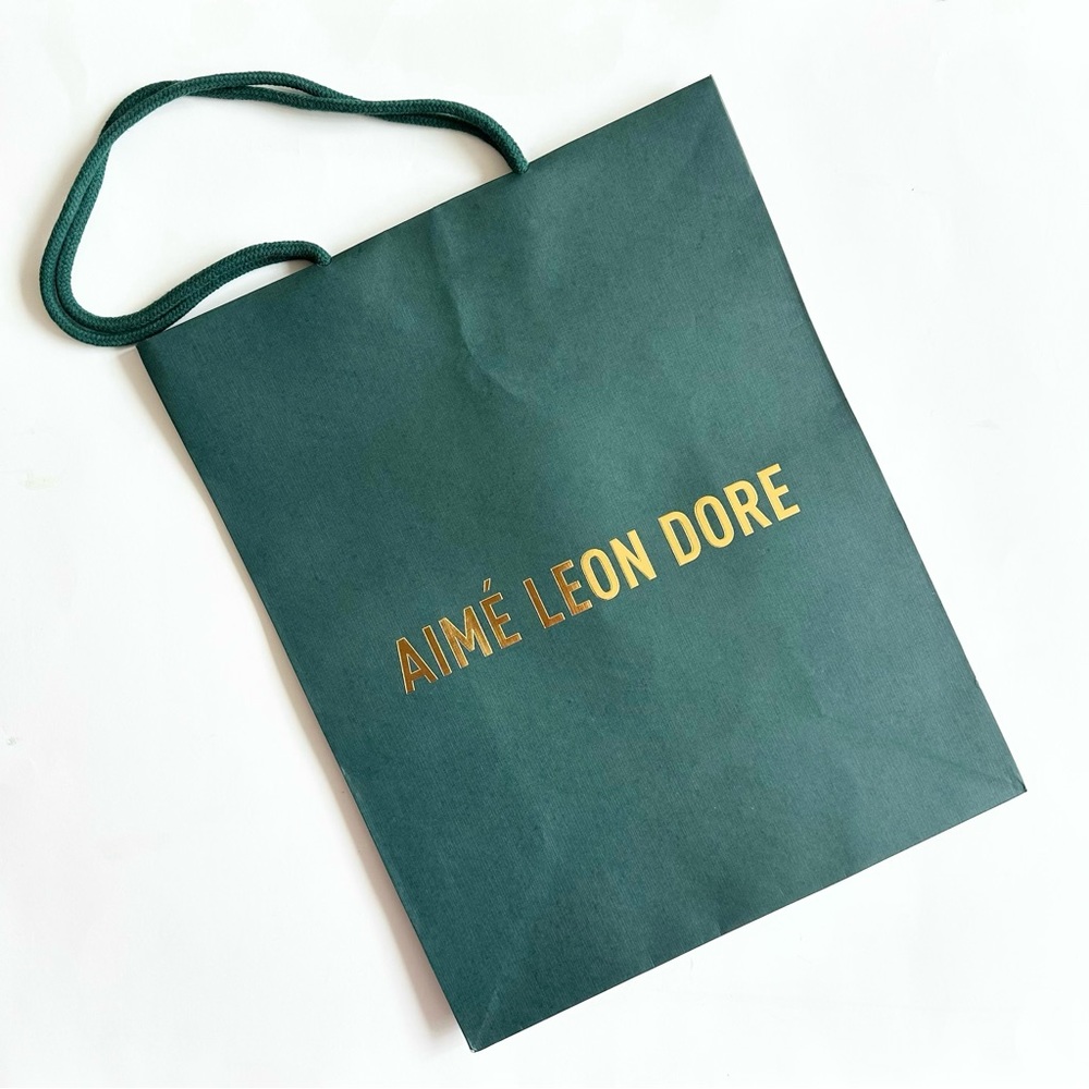 AIMÉ LEON DORE | PAPER SHOPPING BAG MEDIUM SIZE FLAGSHIP NYC STREETWEAR ALD